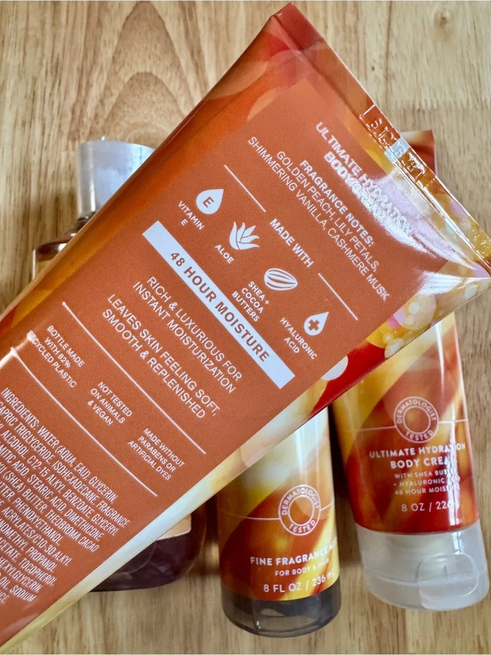 Bath & Body Works Cashmere Glow Body Cream - Orange, Yellow